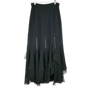 Fancy Lady Assymetrical Studded Ruffled Skirt
